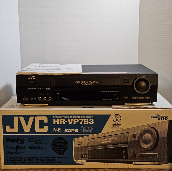 JVC VCR HR-VP783U Pro-Cision 19U Head VCR VHS- WITH Remote and Manual - Picture 8 of 13